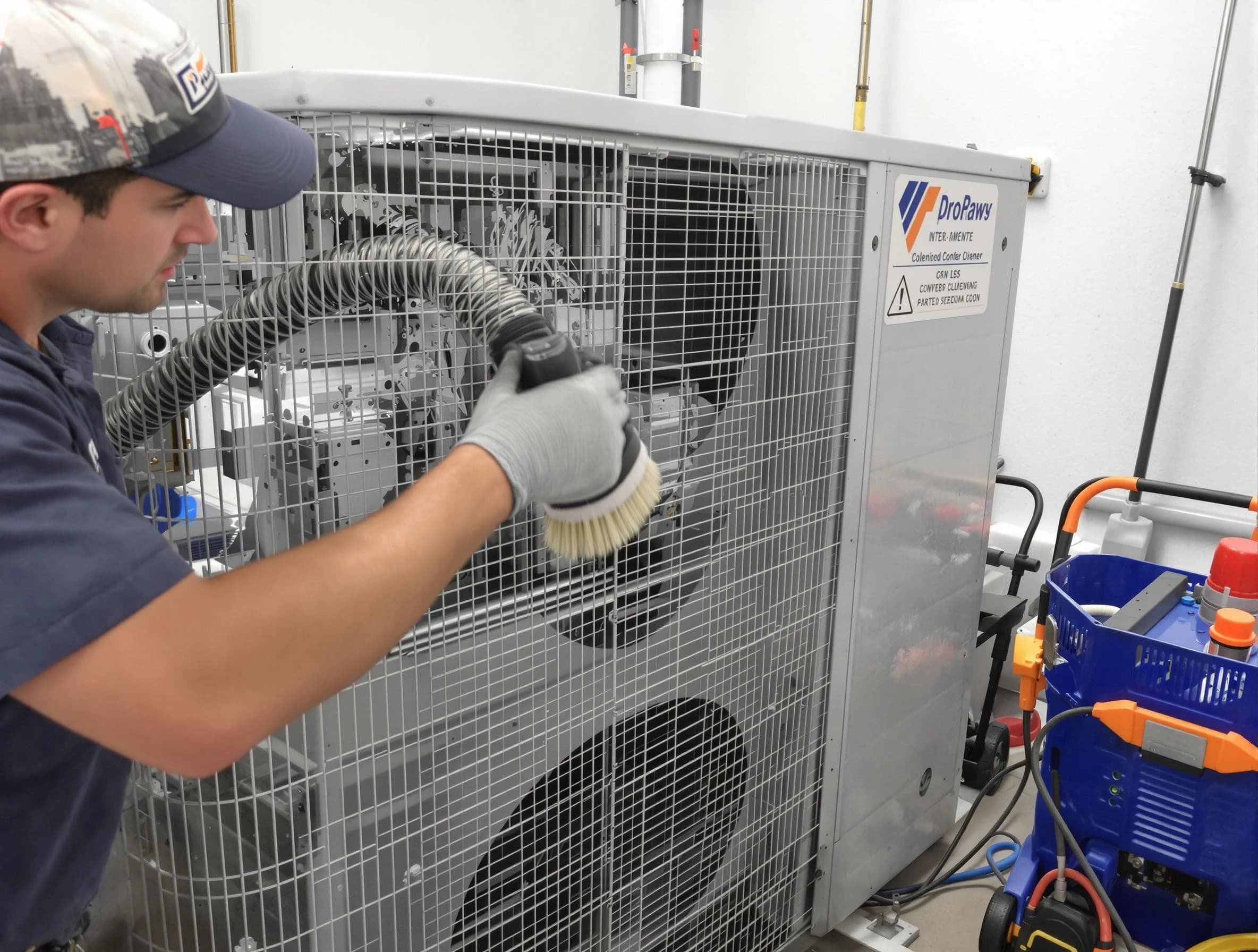 Provo Air Duct Cleaning specialist performing precision AC coil cleaning for improved system performance in Provo