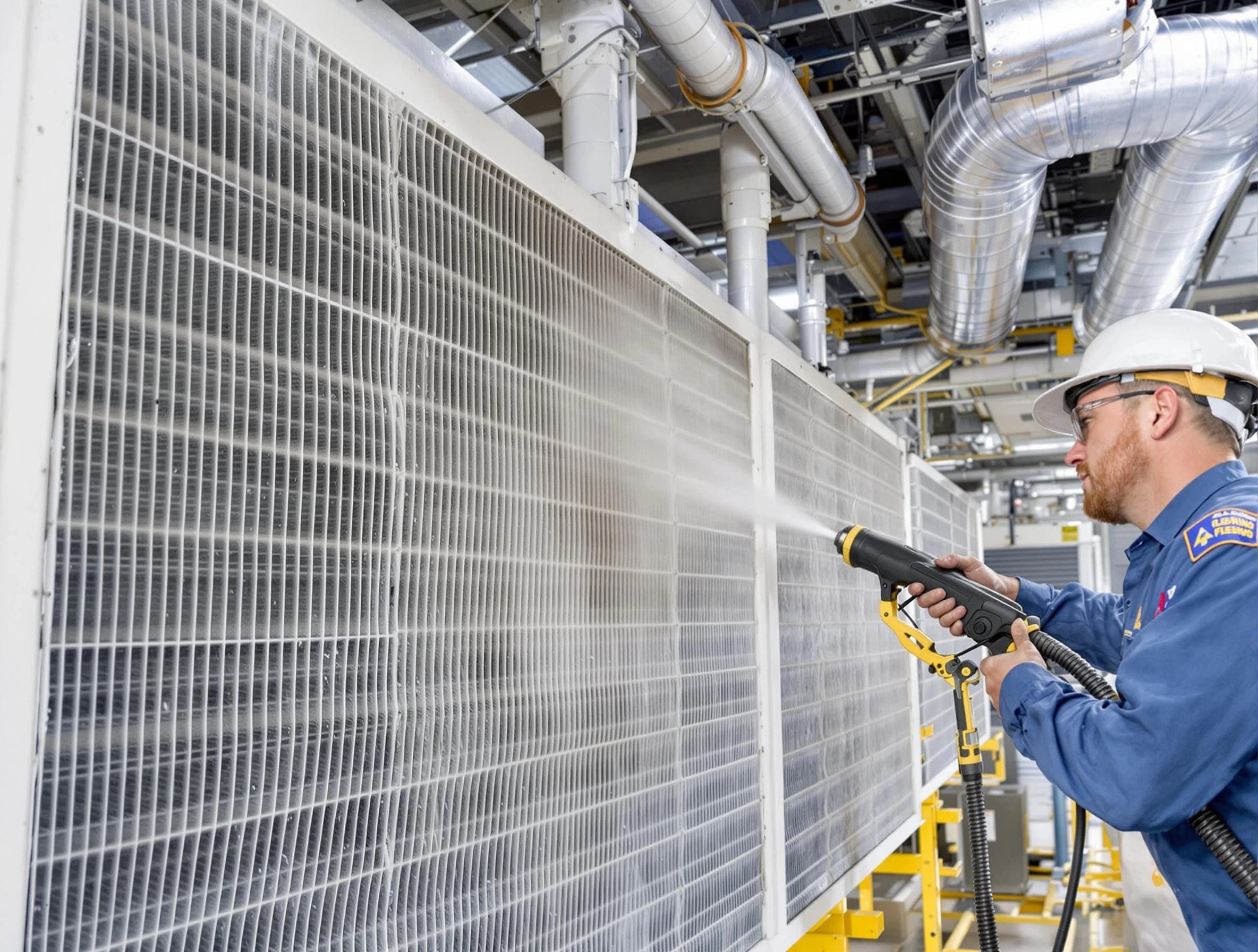 Professional commercial coil cleaning by Provo Air Duct Cleaning in Provo