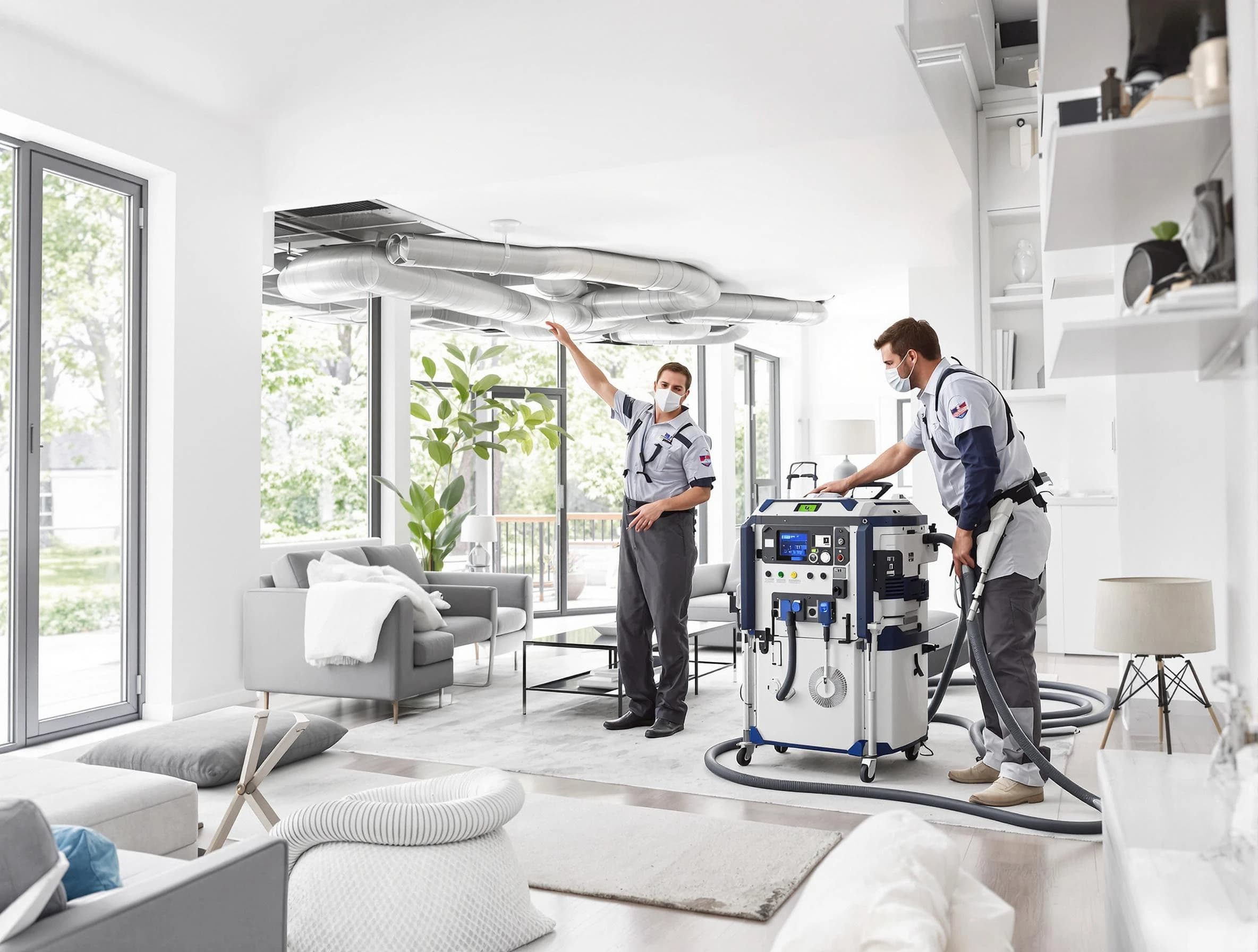 Provo Air Duct Cleaning professional conducting pure air duct cleaning with state-of-the-art equipment in Provo