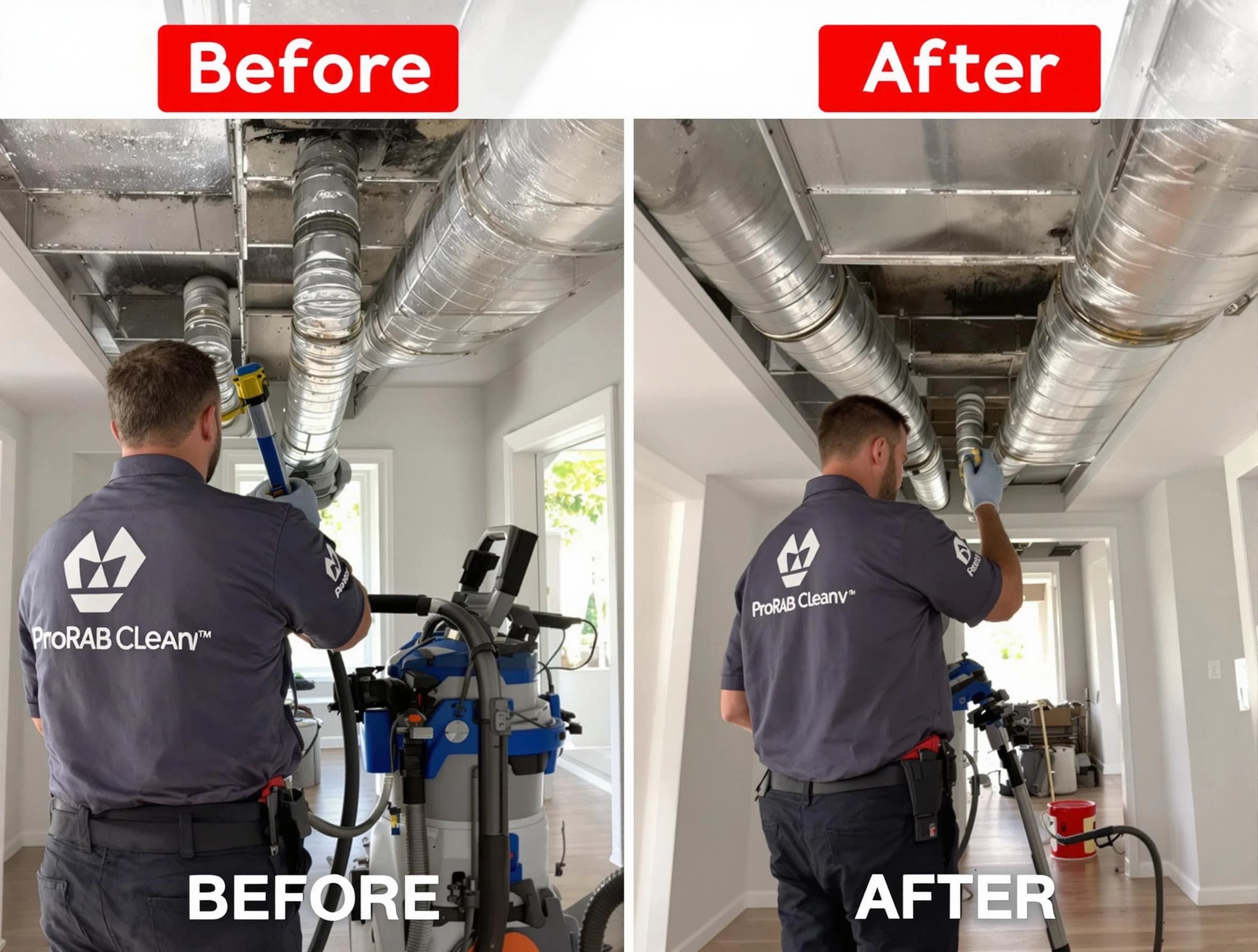 Provo Air Duct Cleaning expert performing thorough residential duct cleaning in a Provo home