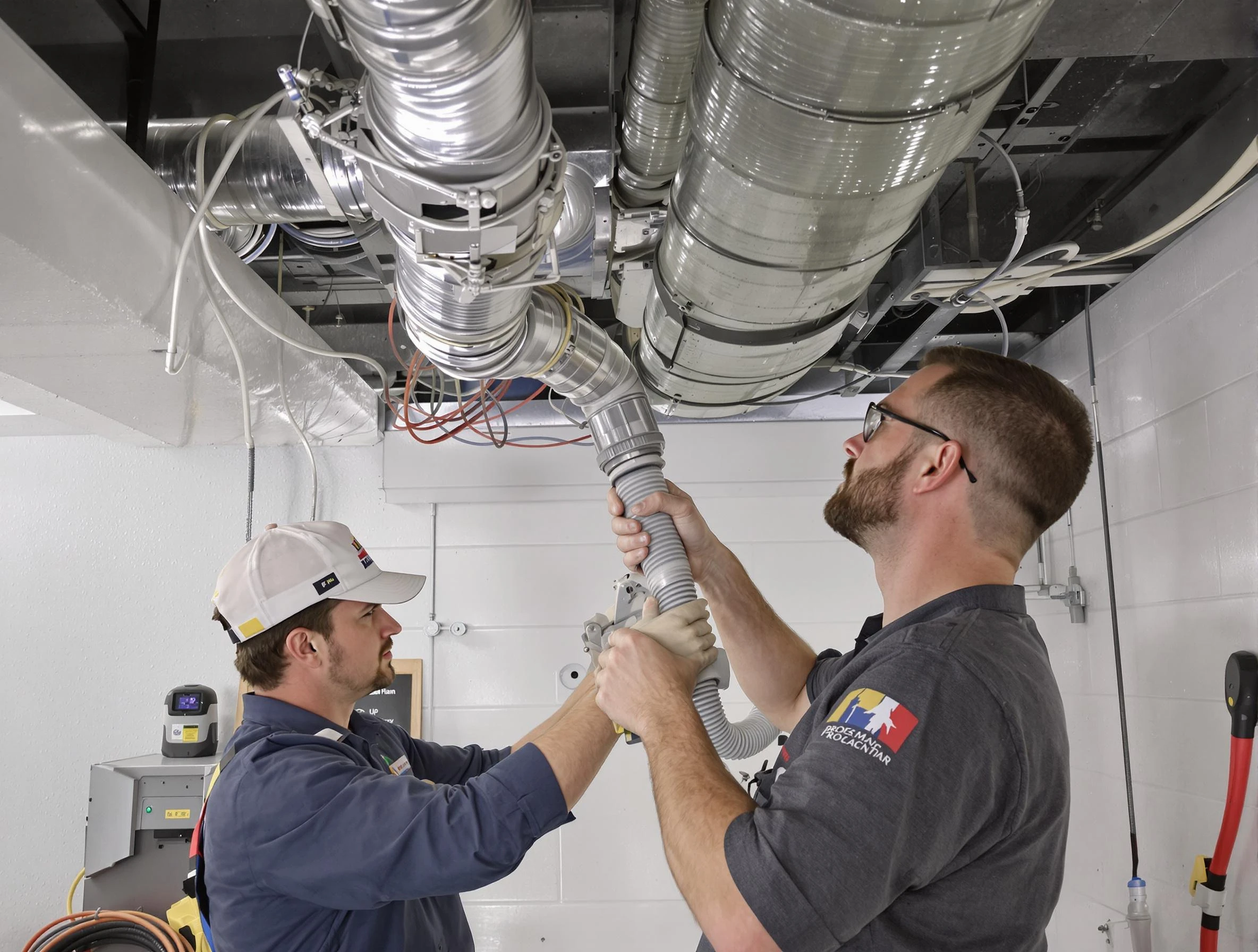 Provo Air Duct Cleaning technician performing thorough AC duct cleaning in Provo