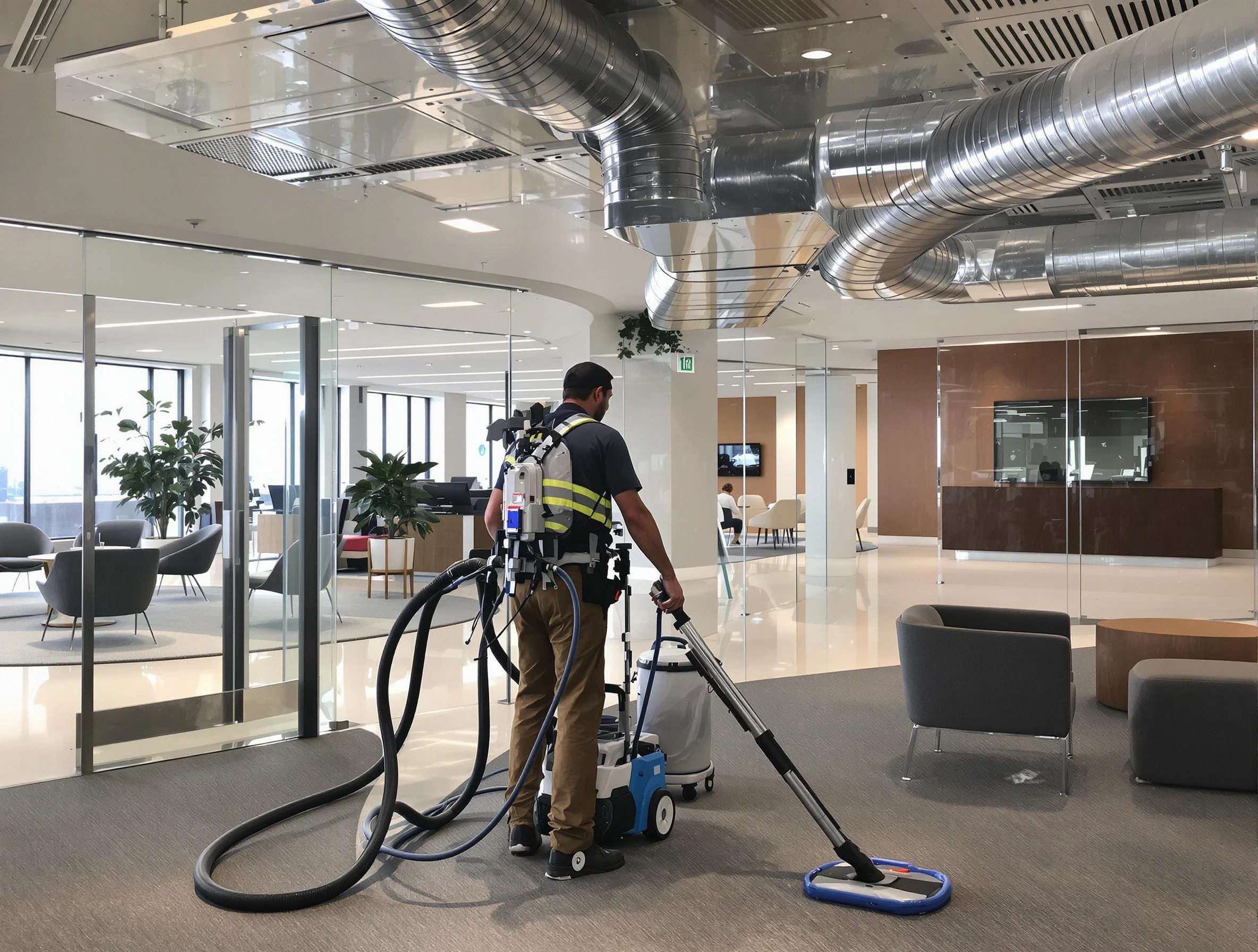 Commercial duct cleaning service by Provo Air Duct Cleaning in Provo